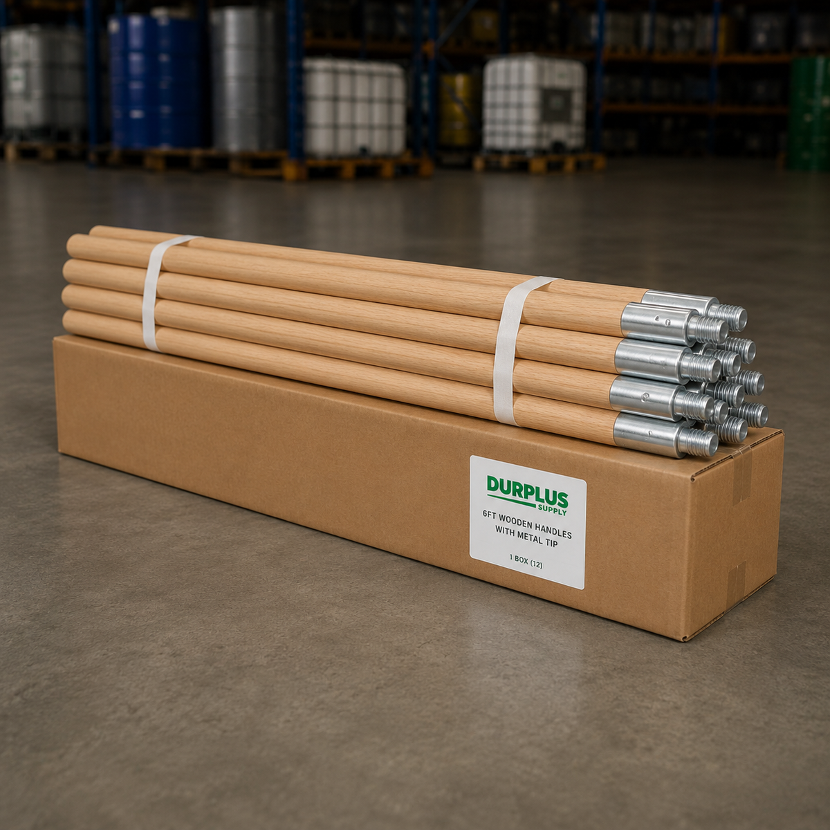 Durplus 6 ft Handles with Metal Tip